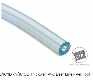 3/16" ID Thickwall Tubing 22' for $24